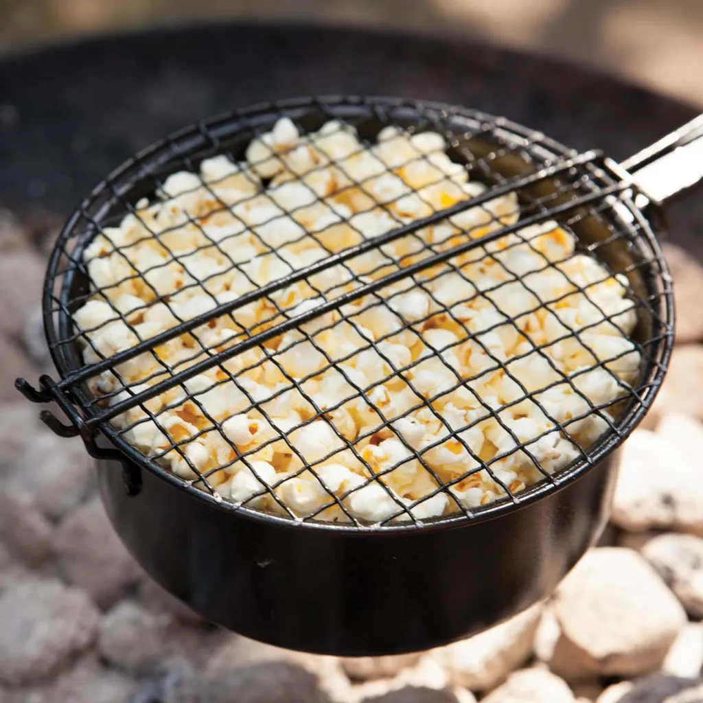 Cuisinez du pop-corn sans brûlures avec la poêle à long manche FF157 - 7