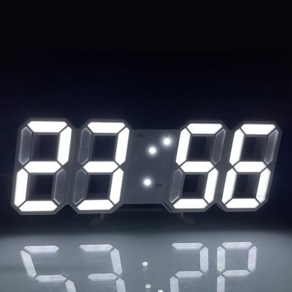 Tageslichtwecker Digitaler Wecker Fashion Smart Elektronische Wanduhr(Weißlicht)
