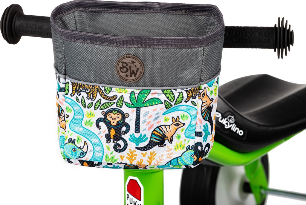 BAMBINIWELT Lenkerkorb für Kinder Lenkertasche kompatibel mit Pukylino Wutsch Fitsch Puky OFFEN für Dreirad Laufrad Rutschfahrzeuge (Modell 21)