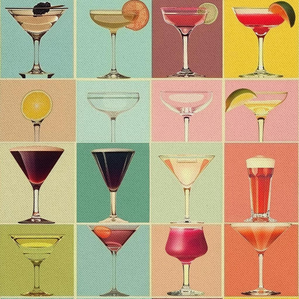 OUTDOOR DEKOSTOFFE OXFORD - Motiv Cocktail | DX8396