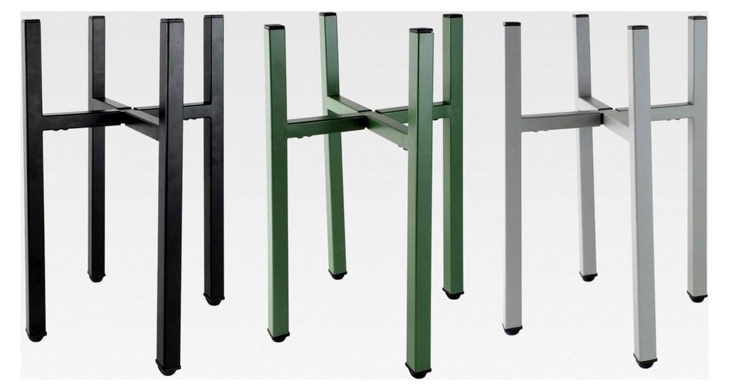 Design Pflanzenständer X-FORM aus Metall, höhenverstellbare Blumentreppe für Übertöpfe mit 20 - 35,5cm Durchmesser, Blumenständer für Innen-...