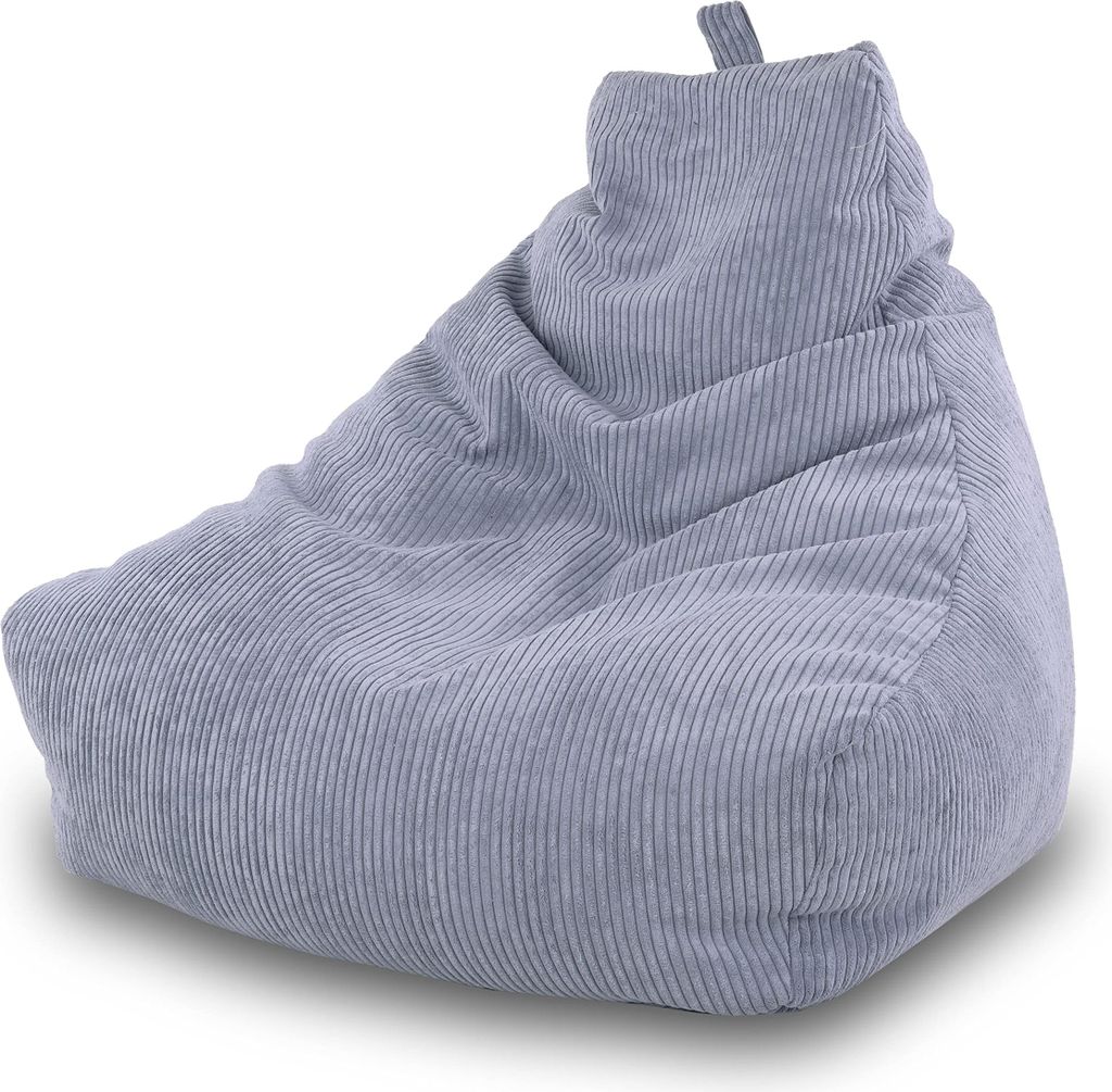 Ecopuf, Keiko, Sitzkissen Sessel Bean Bag, Sitzsack, für Innen, Cord, 75x75x70cm