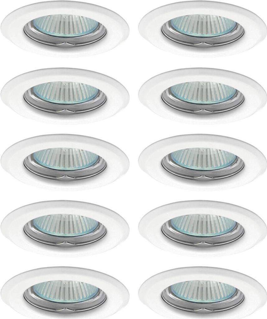 10 x Inbouwspots, model AXEL 2114, wit, rond, max. 35W, Productafbeelding 