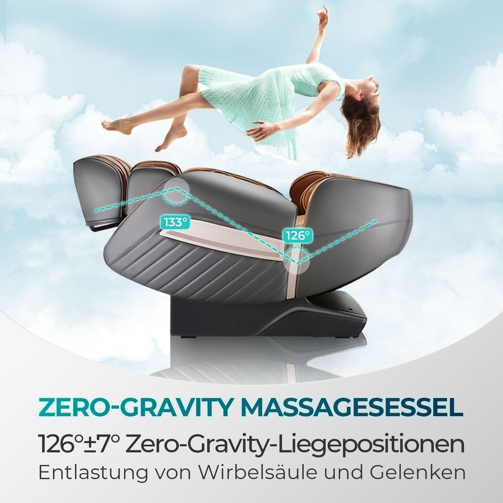 NAIPO MGC-A350BR, Massagesessel Shiatsu Massagestuhl Zero Produktbild 9