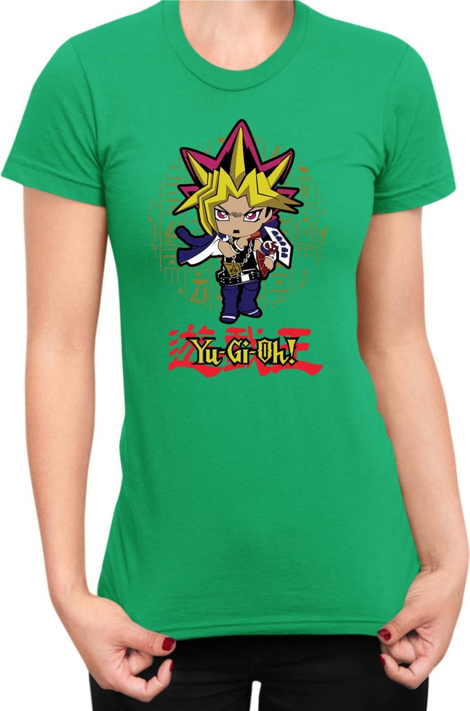 Damen T-Shirt Japan Manga Anime Comics Yu Gi 023, Lady M / Grün