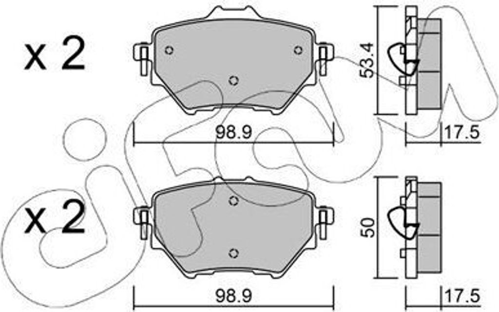CIFAM Bremsbeläge Satz Hinten Bremsklötze für OPEL Corsa F 822-987-0