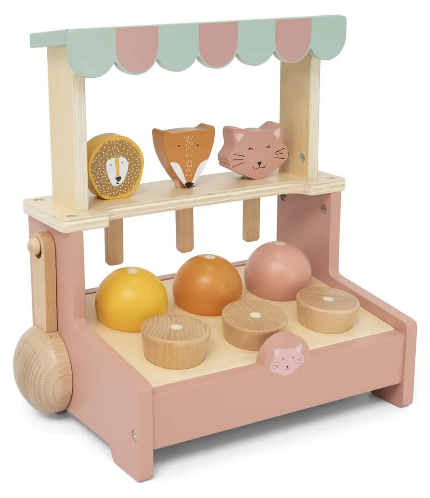 Cadeau enfant : Glacier en bois Trixie pour jouer à la marchande jeu