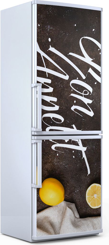 Magnete Dekorative - 70 cm x 190 cm - Küche - Magnetmatte Kühlschrankmagnete - Bon Appetit Inschrift Gemüse