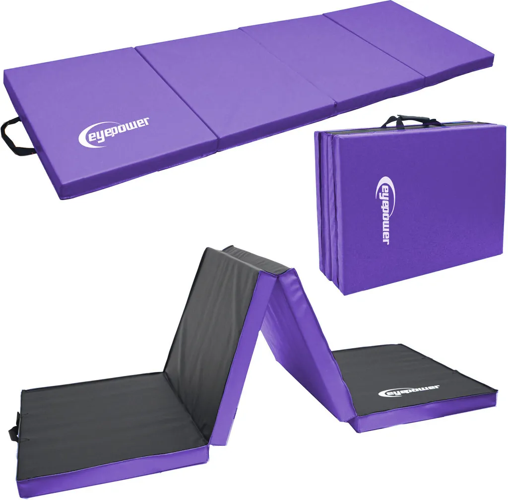 Tapis de sol anti-douleur 5cm pour exercices dos et gym 180x60cm noir
