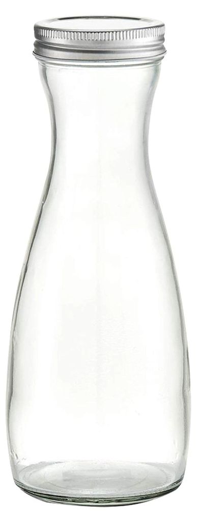 Transparente Glaskaraffe mit Deckel