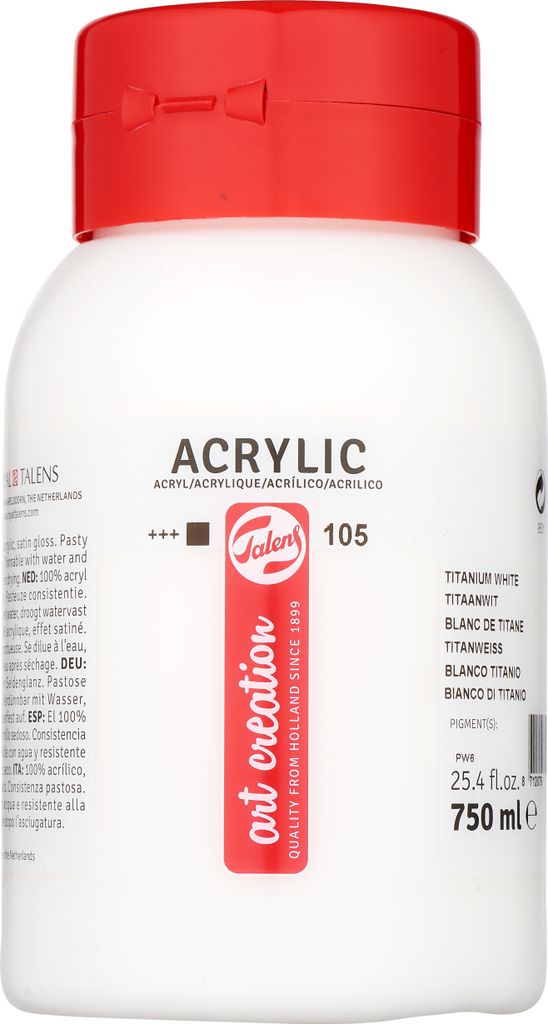 ROYAL TALENS Acrylfarbe ArtCreation titanweiß 750 ml