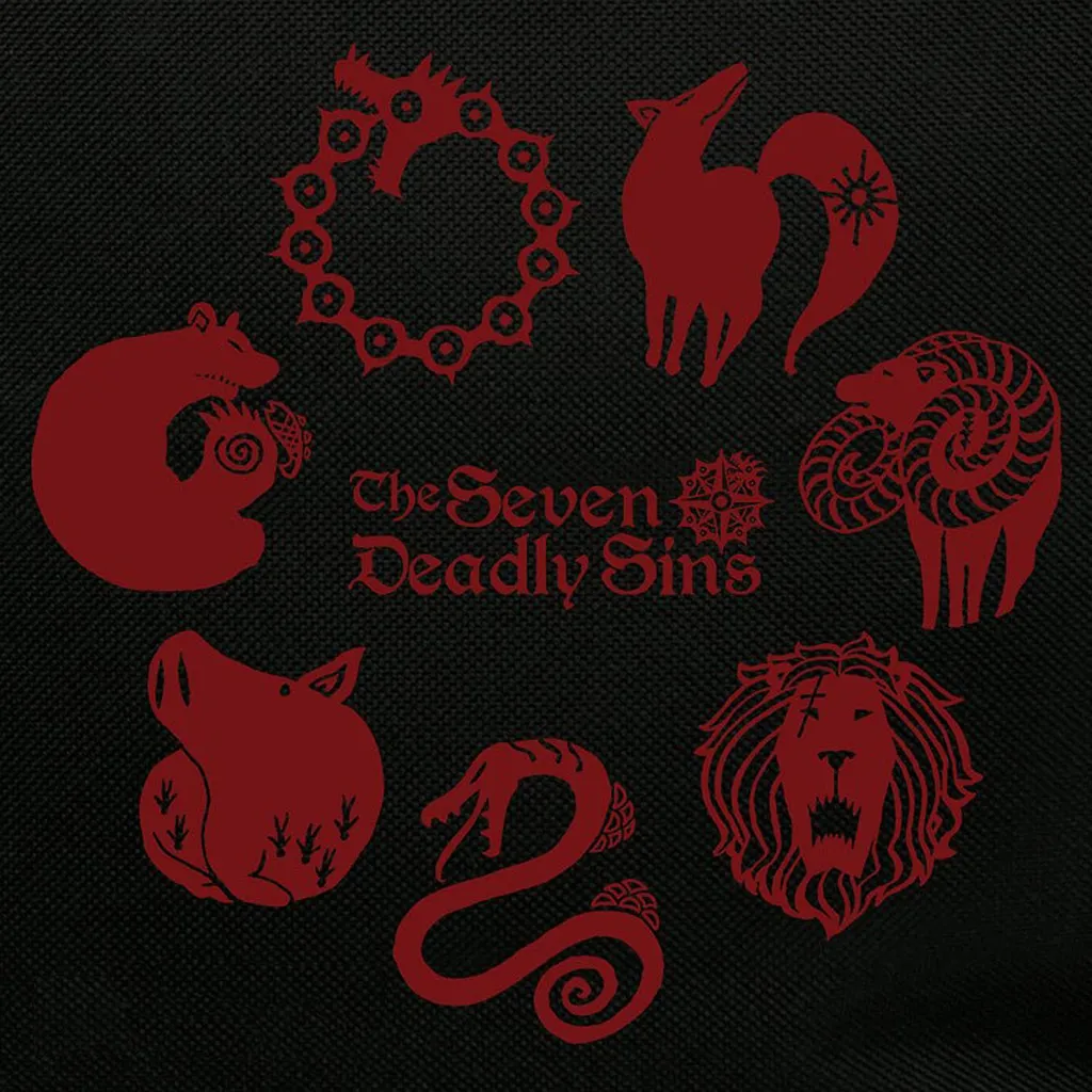 The Seven Deadly Sins Sac à Dos Emblems - Patch Brodé de Haute Qualité