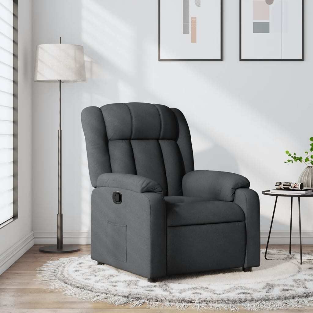 Maison Exclusive - Relaxsessel Dunkelgrau Stoff