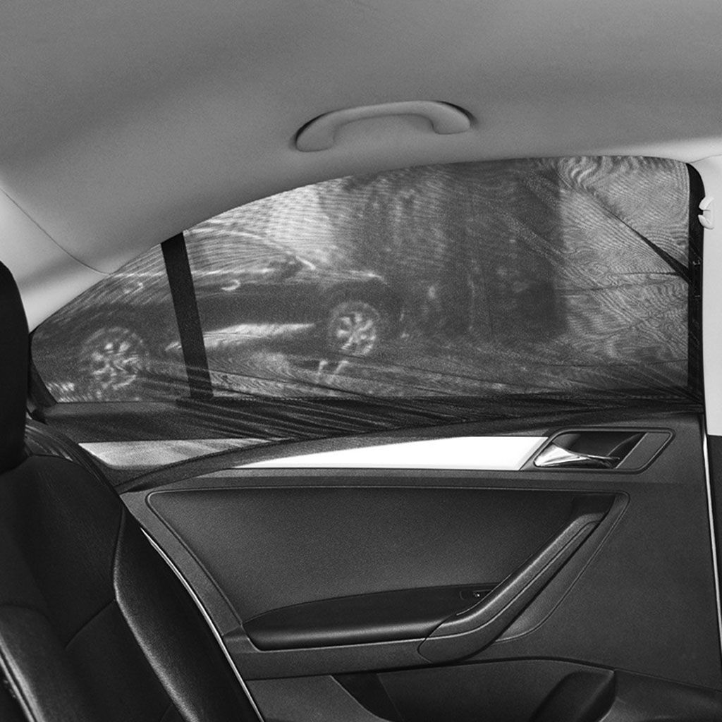 2xSONNENSCHUTZ Auto PKW universal Sonnenblende Seitenfenster UV-Schutz Rollo DHL