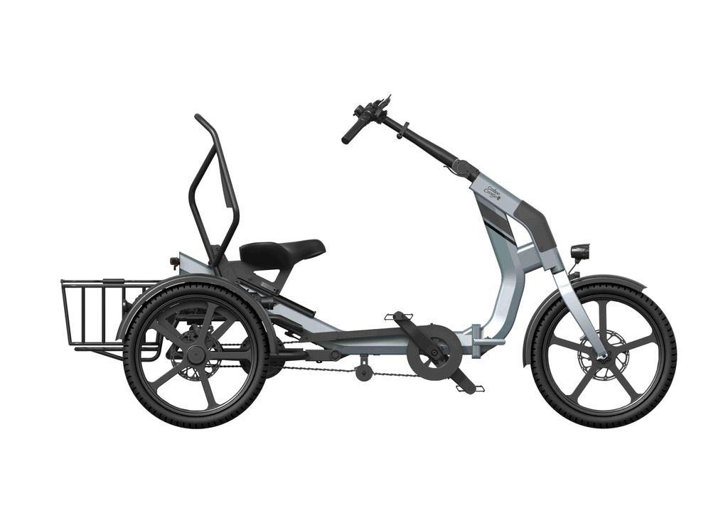 Caboocargo Dreirad E-Bike Chill, blau Produktbild 