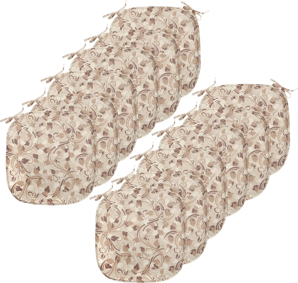 Coussin de Chaise Anti-Glisse et Imperméable Lot de 12 pour Siège Cuisine