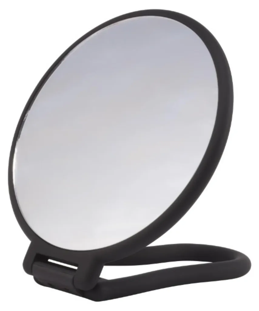 Miroir de beauté pour maquillage précis noir avec zoom x3 intégré