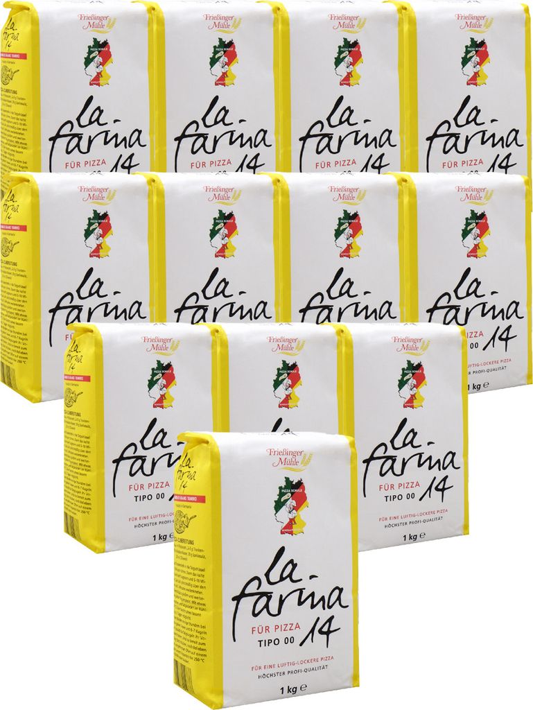 BIELMEIER Pizzamehl 14% Protein Tipo 00 (T405) 12 Stück á Produktbild 