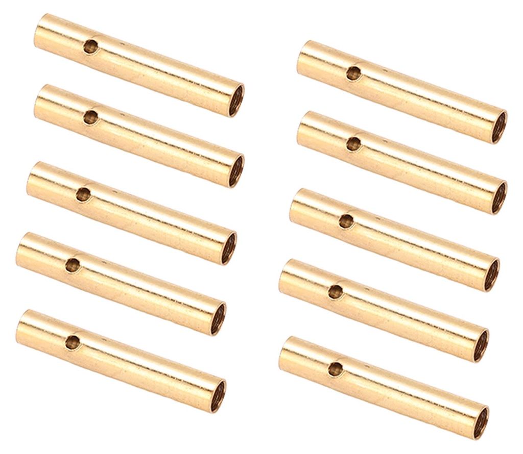 10 Stück Bananenstecker (2,0 mm), vernickelt, für RC-Bastelprojekte, Akkus, Regler und Motoren