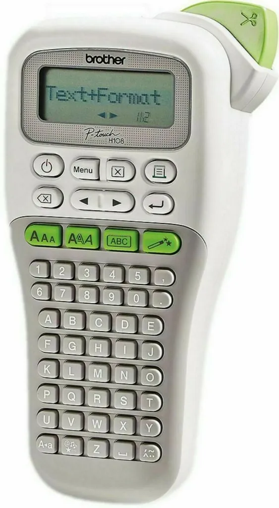 Brother PT-H108G Étiqueteuse Portable ABC TZe Transfert Thermique Gris