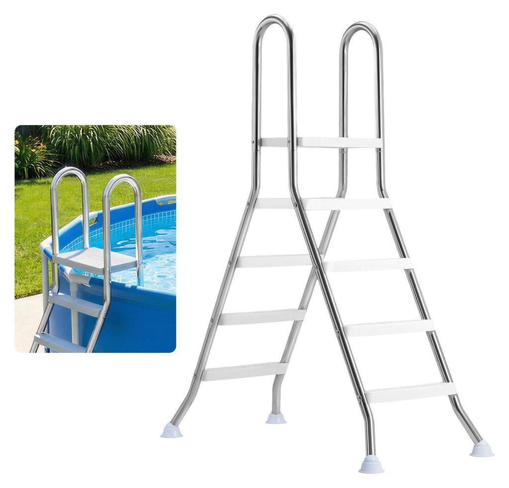 Échelle de piscine VEVOR en acier inoxydable, capacité de Image du produit 