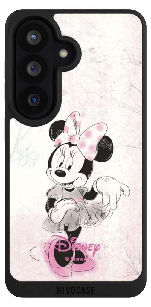 NIVOCASE Handyhülle für Samsung Galaxy S26 Hülle NIVOpure Case Schwarz Disney Minnie Mouse Vintage