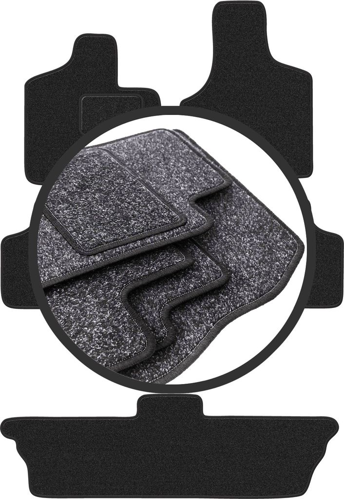 ANTHRA Autofußmatten für: Chrysler Grand Voyager III 7-Sitzer (2001-2007)