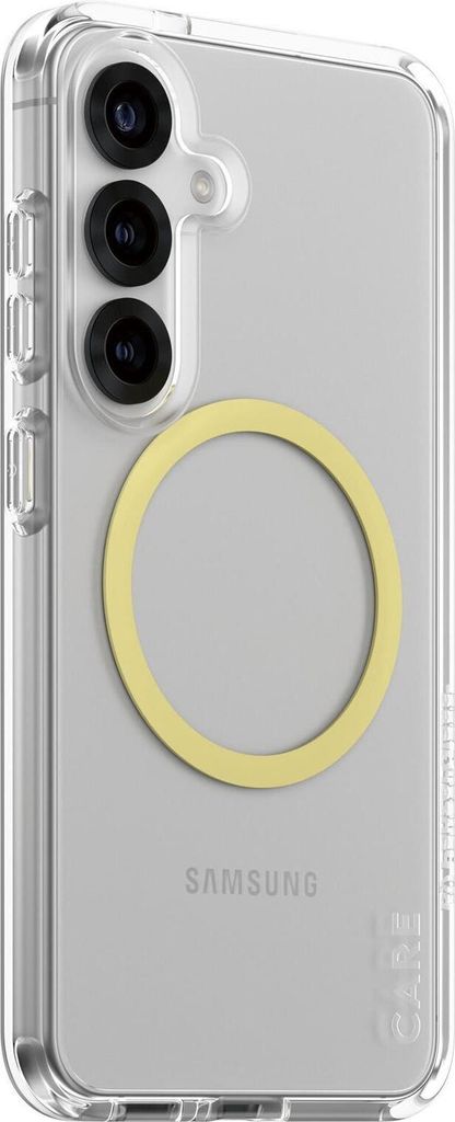 CARE Flagship Case Clear w. Chardonnay QI Galaxy S25