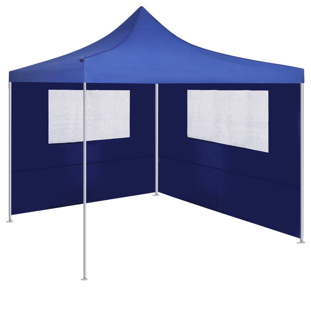 vidaXL Padiglione parete laterale con finestre 4x2 m Blu Immagine del prodotto 