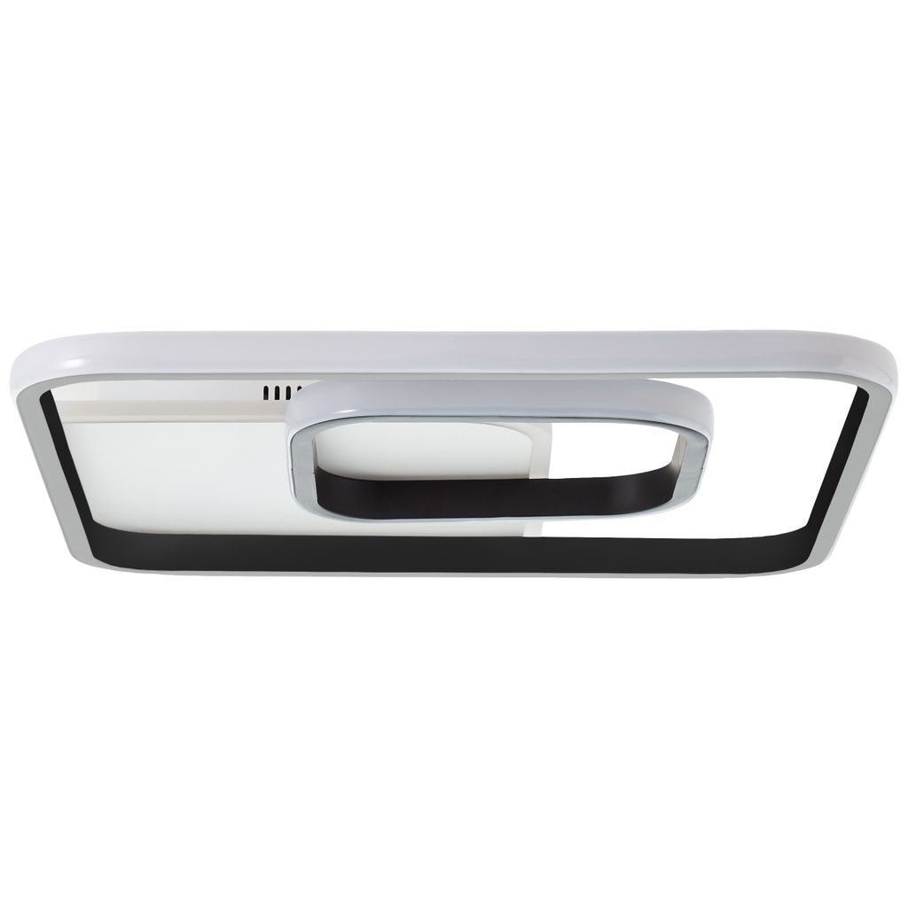 BRILLIANT Merapi LED Deckenleuchte 40x40cm weiß/schwarz G99388/75