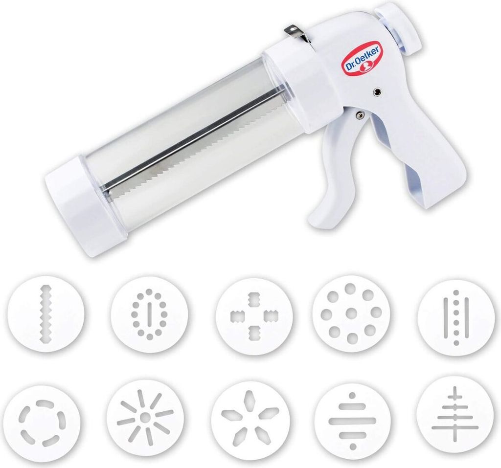 Dr. Oetker Gebäckpresse mit 10 Motivscheiben 26 cm Immagine del prodotto 