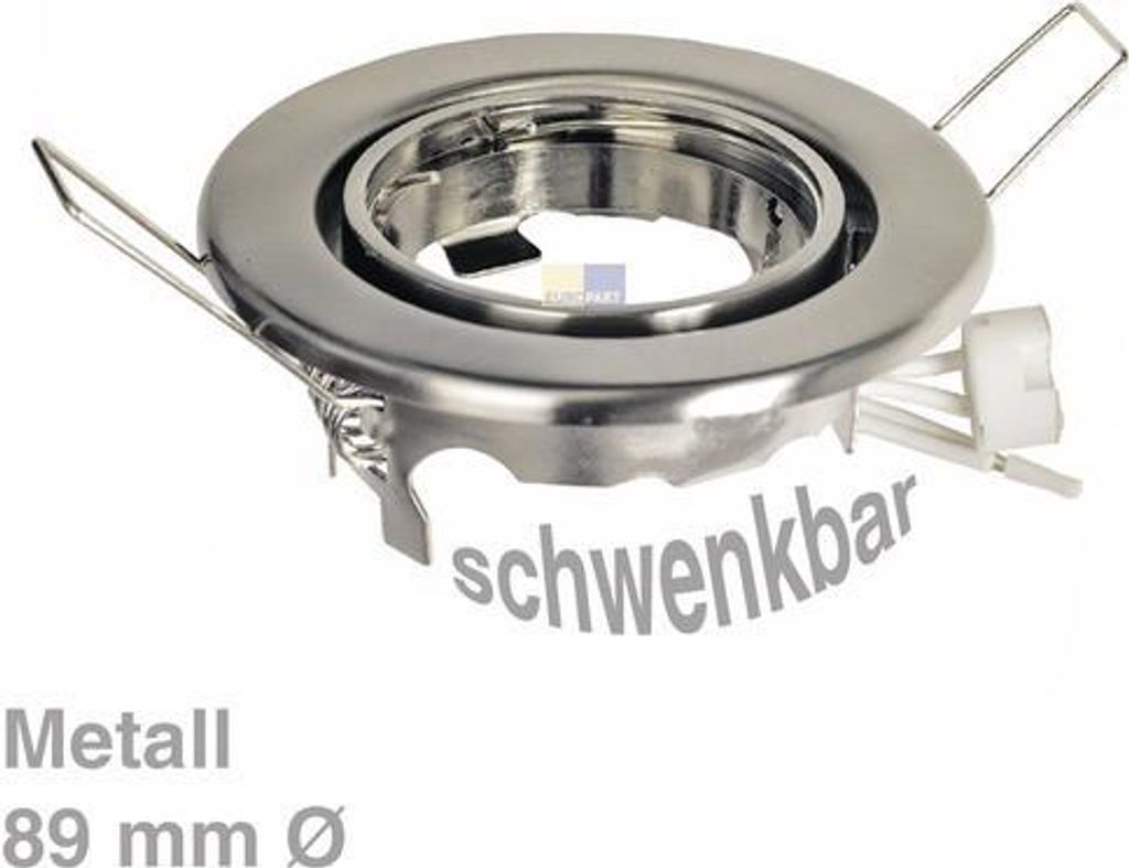 Portalampada rotondo in ferro spazzolato 51 mm Ø MR16 e Immagine del prodotto 