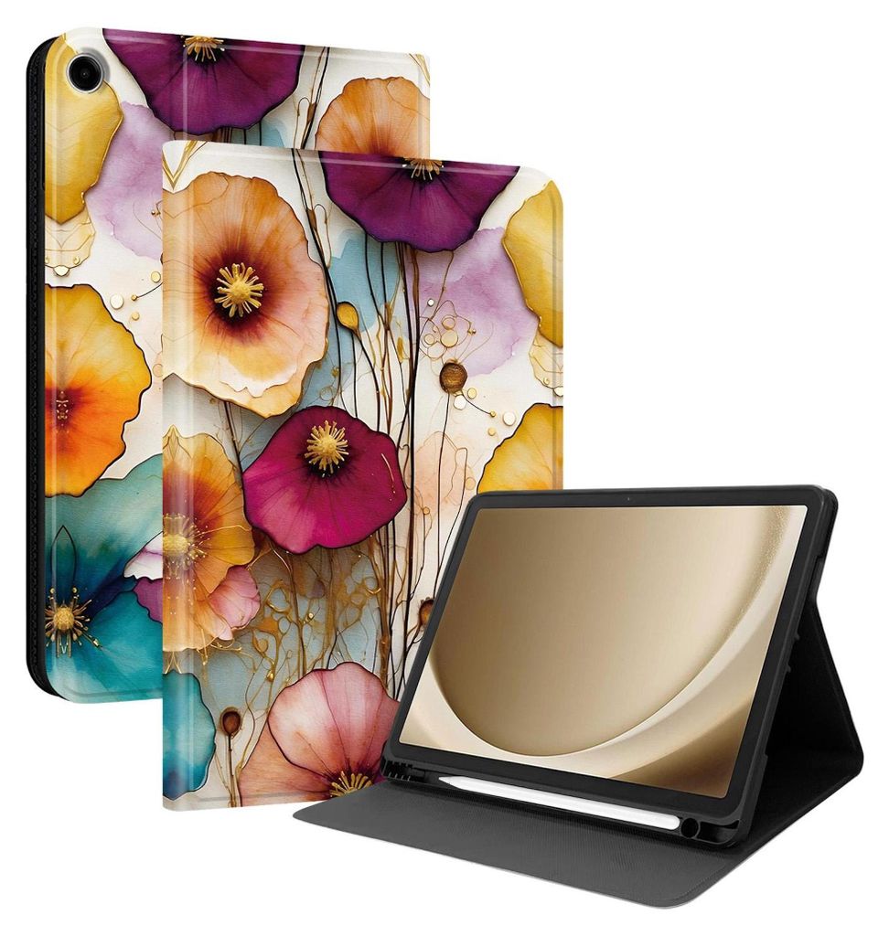 Aufstellbare Hülle für Samsung Galaxy Tab A11+ / Tab A9 + Motiv Tasche Schutz