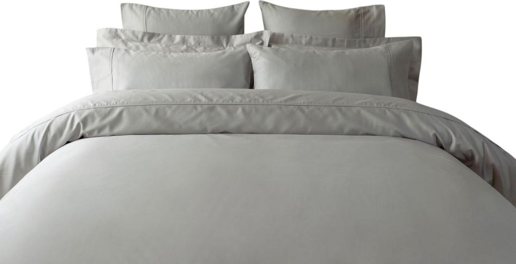 Belledorm - Spannbetttuch, Ägyptische Baumwolle BM533 (Doppelbett) (Platin)