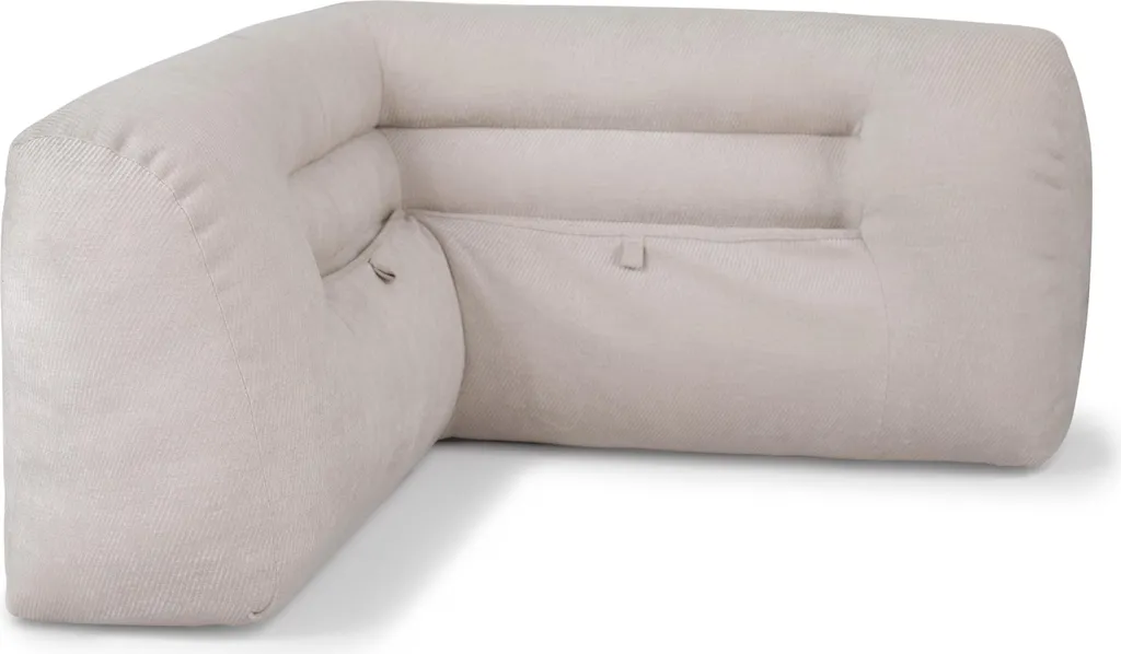Cuscino Decorativo Angolare PillowPalette 90x90 cm Beige di Sostegno