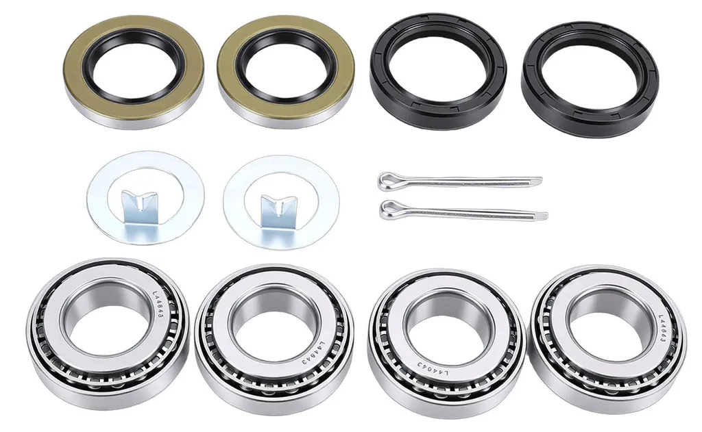 Roulement de roue L44643 remorque pack de 2 avec joints et goupilles fendues