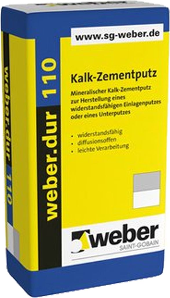 weber.dur 110 Kalk-Zementputz, 30 kg