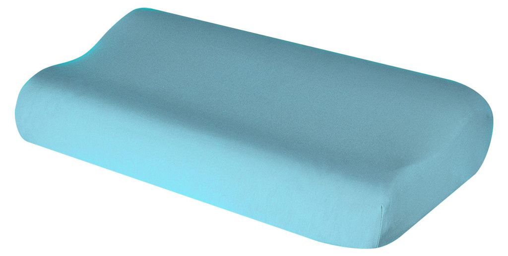 Baumwollkissenbezug für Nackenkissen, Nackenstützkissen und Gesundheitskissen, erhältlich in den Größen 35x60 bis 45x75 cm (Meerblau 101)