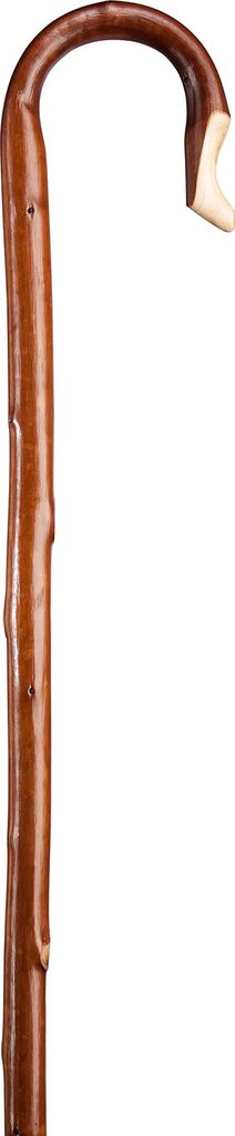 Gastrock Hirtenstab – Braun – Kastanienholz – Länge 137 cm – Durchmesser Wanderstock 30 mm – Für Hirten – Pilgerstab – Hirtenstock