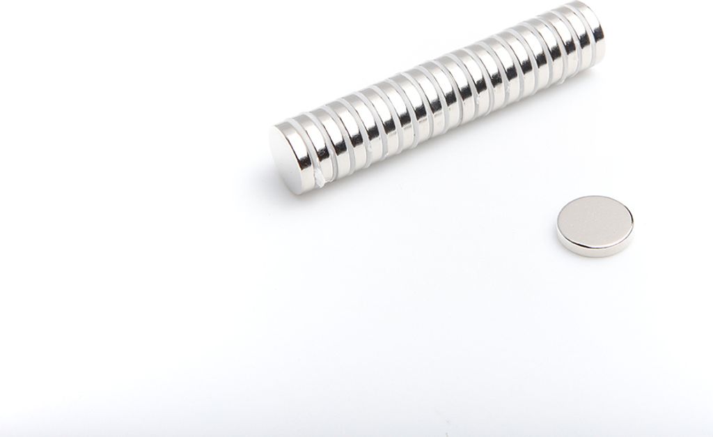 Neodym Magnete 15 x 3 mm 10 Stück  mm N38, Extrem stark, Produktbild 