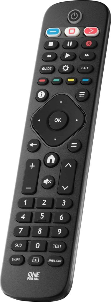 Náhradný diaľkový ovládač televízora Philips (čierny) Obrázok produktu 