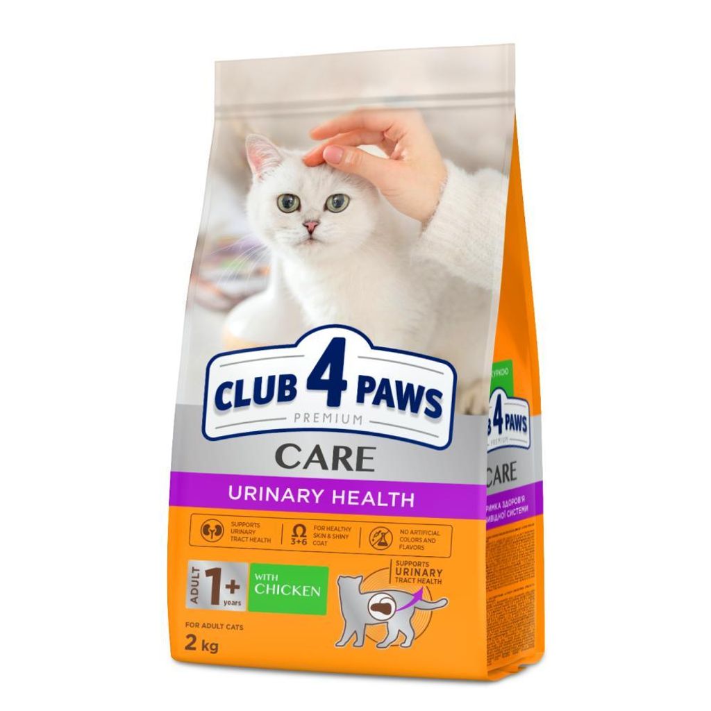 Club 4 Paws Katzen-Trockenfutter Harnwege, mit Huhn, 2 kg Produktbild 