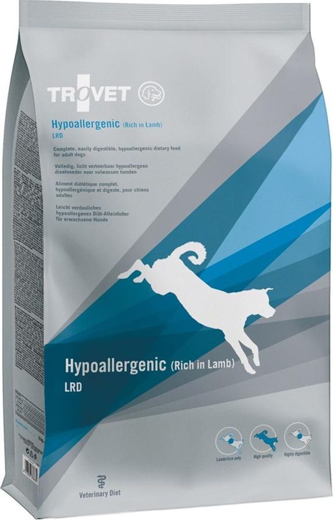 TROVET Hypoallergenic LRD Lamb - trockenfutter für Hunde - 10kg