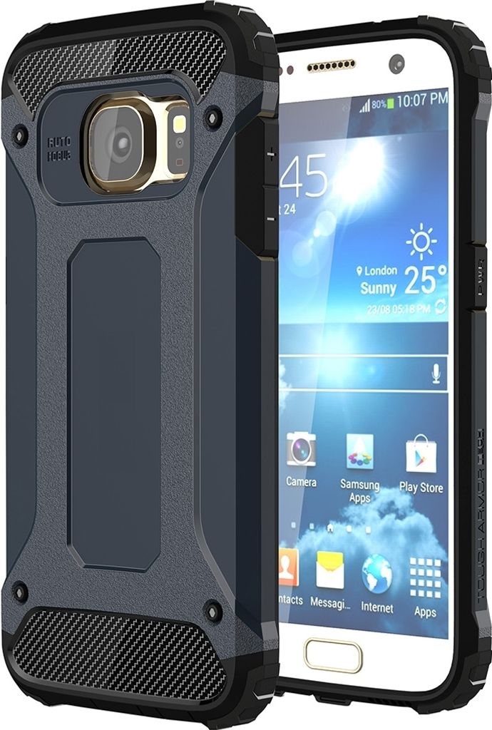 Mobigear Outdoor Samsung Galaxy S7 Hülle Hardcase Backcover Stoßfest - Dunkelblau