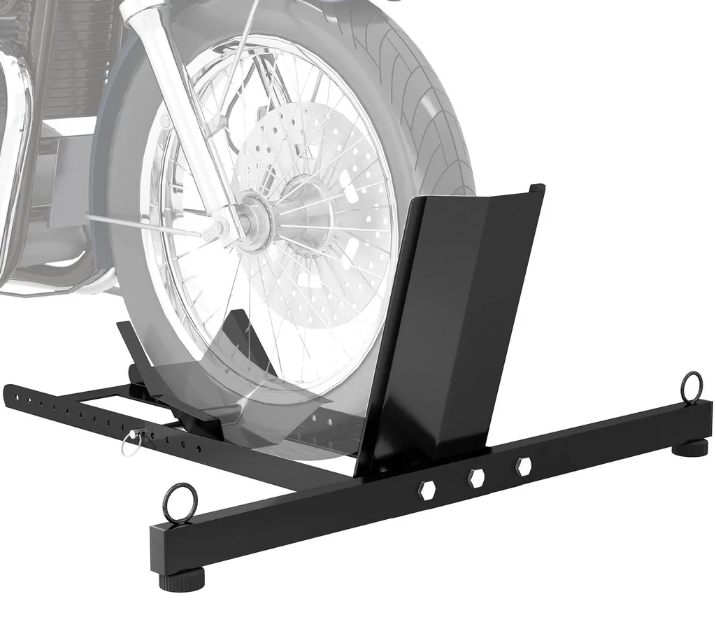 Bloque roue de moto pour pneu avant réglable 14 niveaux noir 816kg
