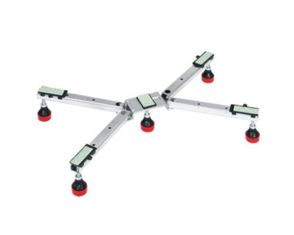 Duschwannenkreuz extraflach, einstellbar 85-105 mm, für Duschtassen 80x75 bis 90x90 cm, mit ADS und 5 Schraubfüßen