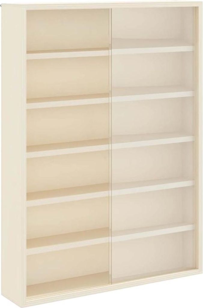 vidaXL Nástěnná vitrína s policí Béžová 40 x 8,5 x 54 cm Obrázek produktu 