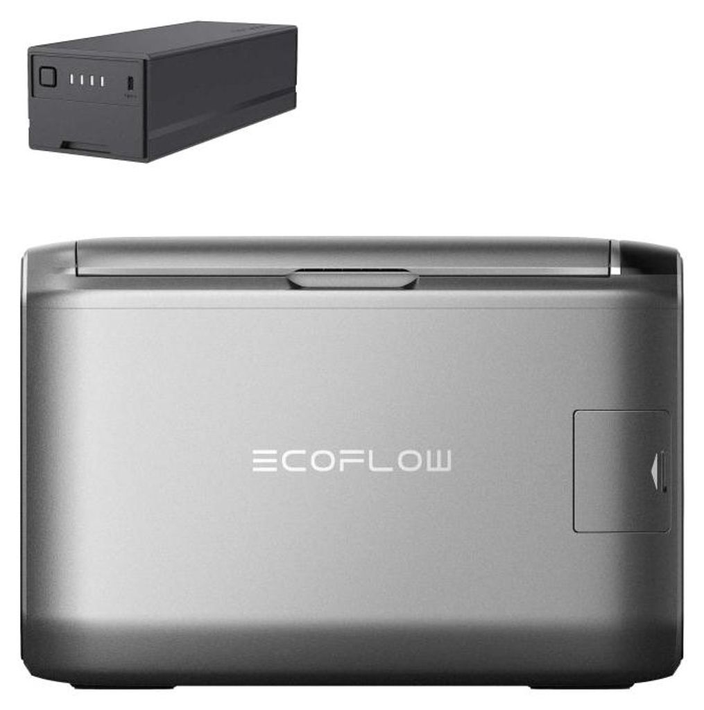 EcoFlow GLACIER Classic 55L Set - Kühl und Gefrierbox mit 298 Wh Plug-In Batterie