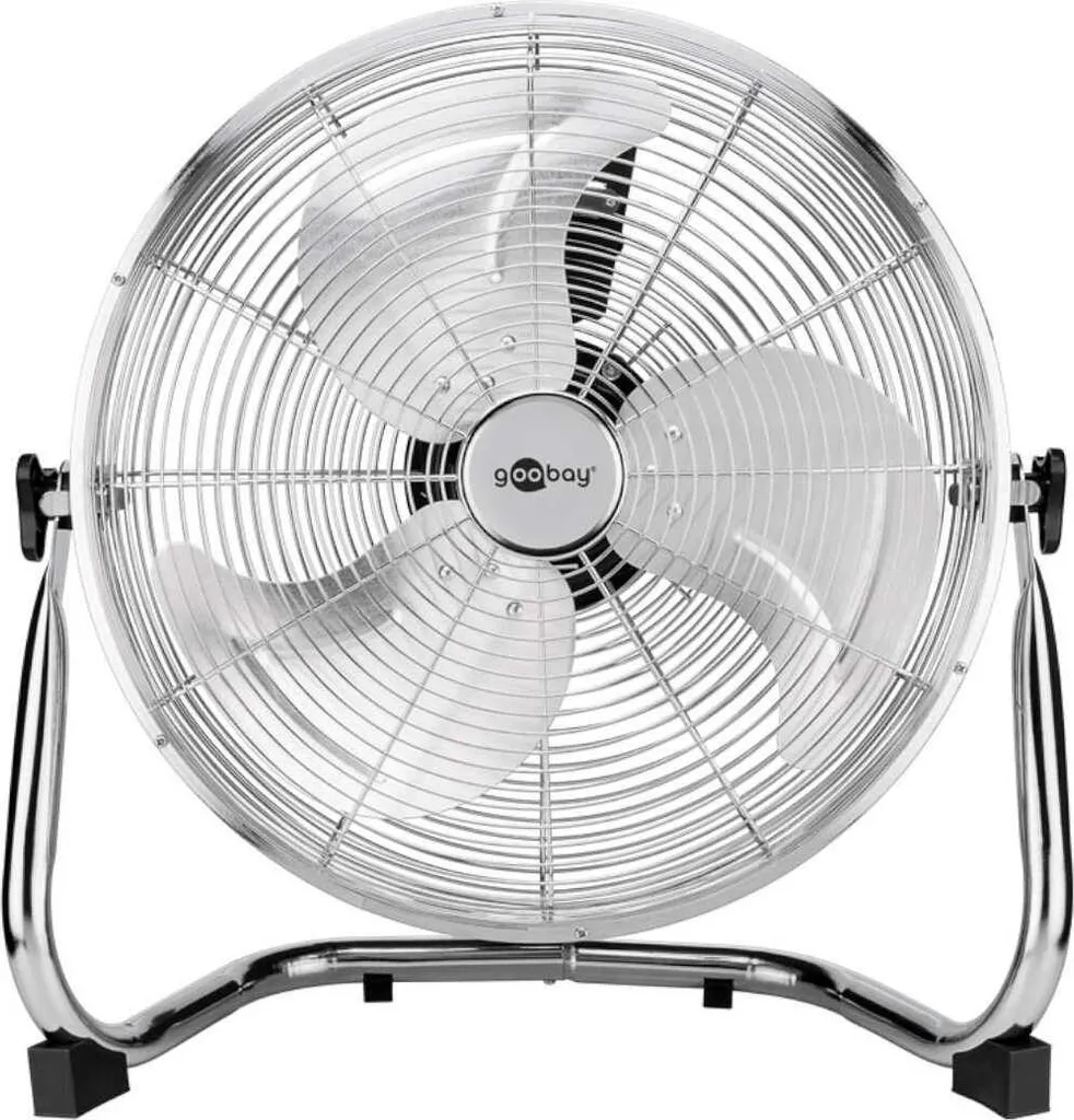 Ventilateur de Sol Chrome 16'' Haute Performance à Inclinaison Réglable - 7