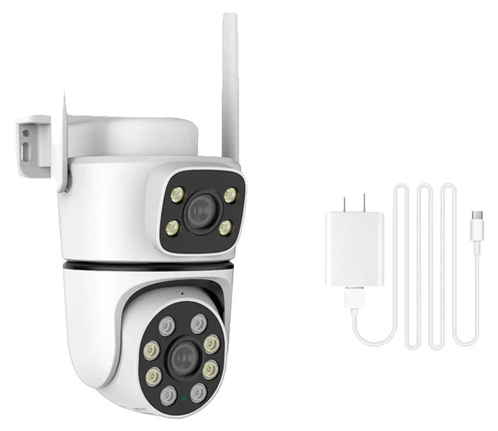Caméra de sécurité PTZ 4MP anti-angles morts avec suivi automatique